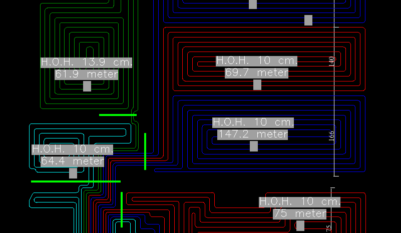 Underfloor Heating AutoCAD Automation